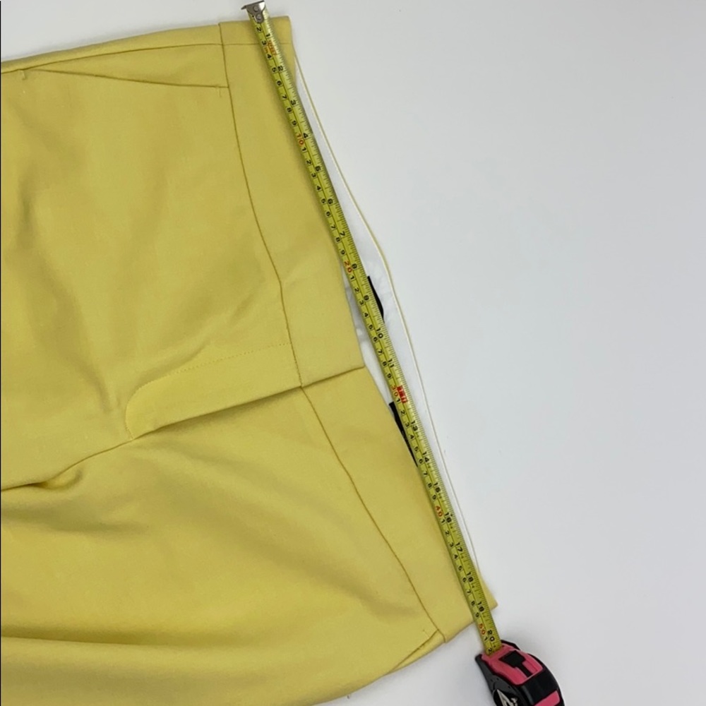 LOFT Marisa Yellow Trouser Cropped Work Pants 14 - Picture 6 of 10